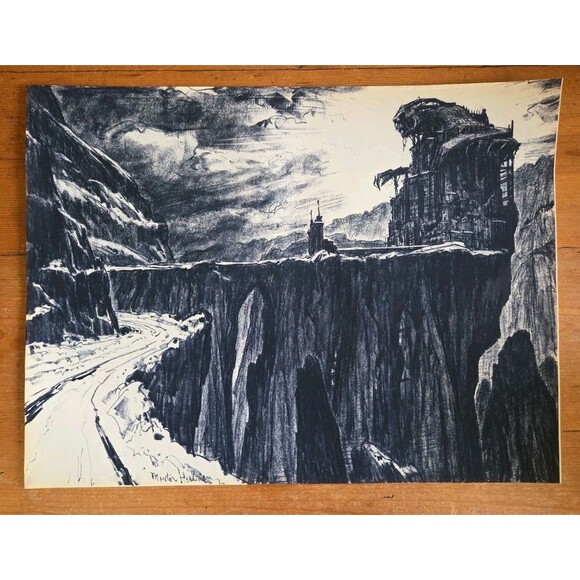 Mentor Huebner Francis Ford Coppola Dracula's Castle Approach Conceptual Art - Picture 1 of 6